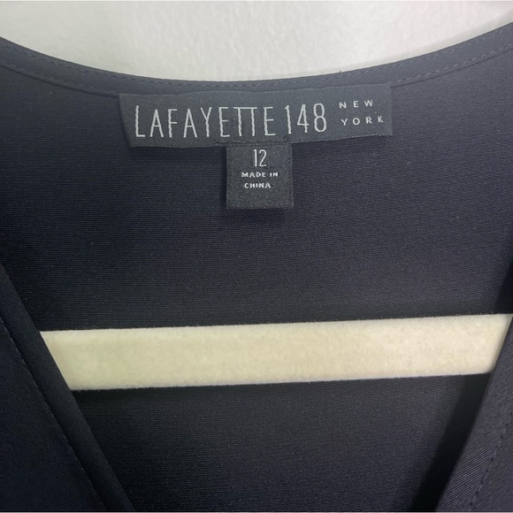 Lafayette 148 Silk Midi Wrap Dress - Picture 9 of 12